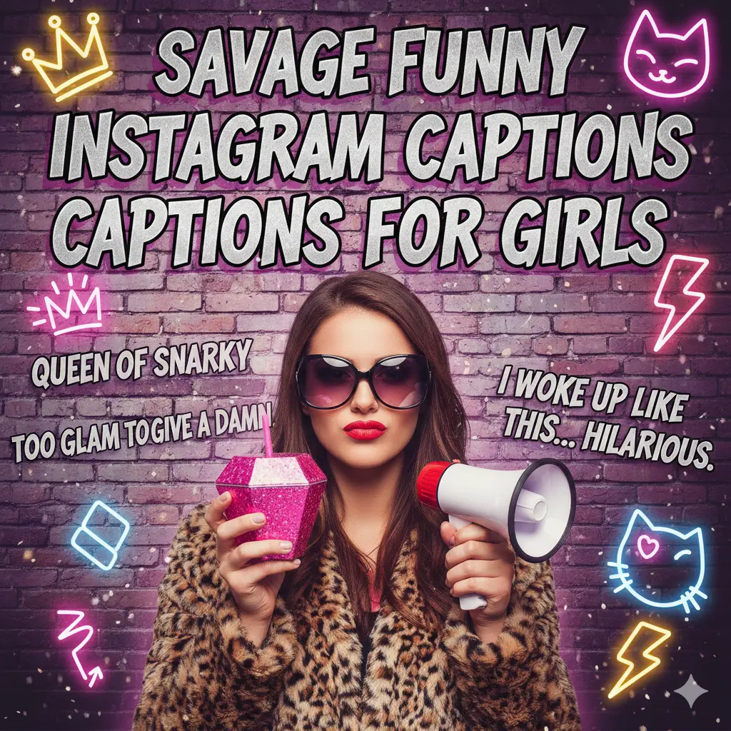 Savage Funny Instagram Captions for Girls 